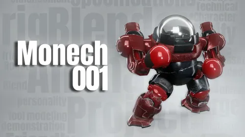 Monech 001 - Blender 3d models