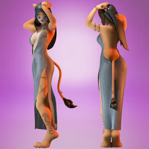 Monica V04 - Blender 3d models
