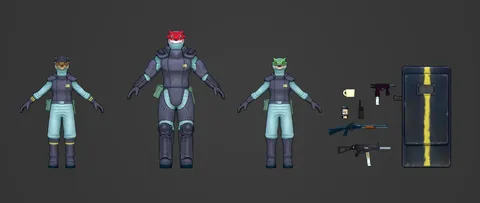 Mooks Character Rigs - Blender 3d models