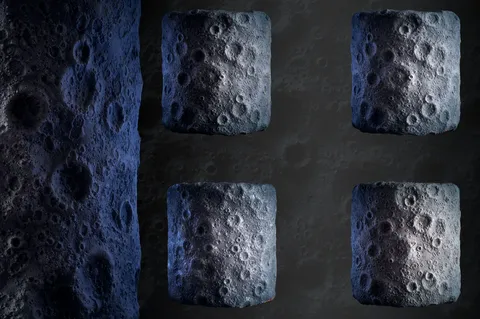 Moon Surface Stylized - Blender textures & materials