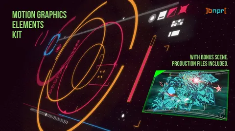 Motion Graphics Elements Kit - Blender 3d models