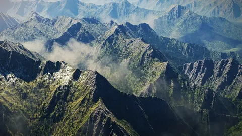 Mountains - Blender geometry nodes