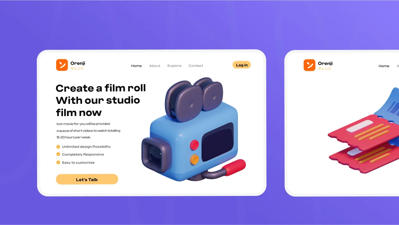 Movie & Cinema 3D Icons screenshot 6