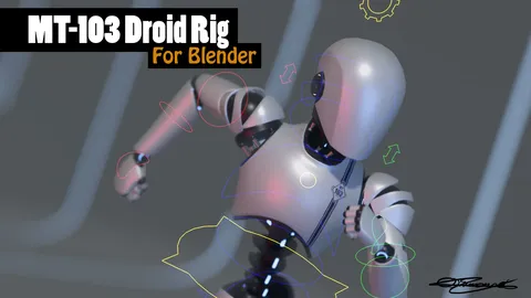 MT-103 Character Rig - Blender 3d models