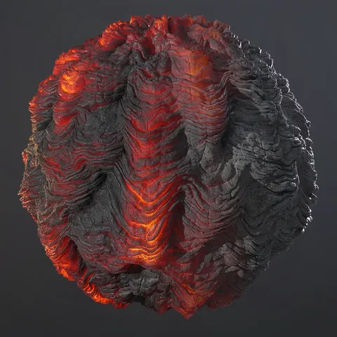 Lava and Volcanic Rock - Blender textures & materials
