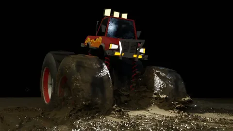 Monster Truck Mud Simulation - Blender scenes