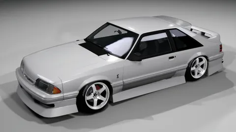 Mustang Foxbody Fatal-D V1 Bodykit - Blender 3d models