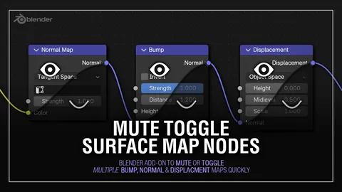 Mute Toggle Surface Maps - Blender addons