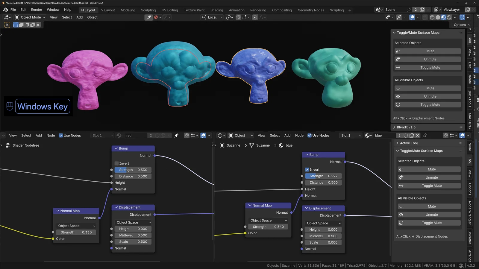 Mute Toggle Surface Maps screenshot 2