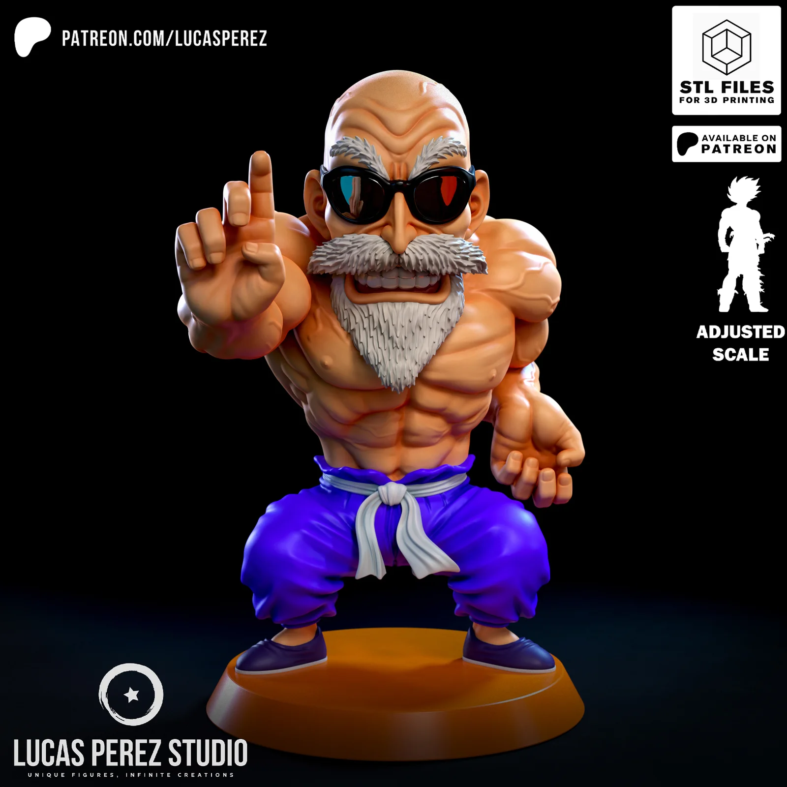 Muten Roshi Muscle Chibi screenshot 2