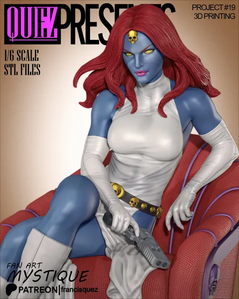 Mystique 3D Print Model - Blender 3d models