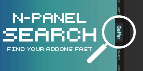 N-Panel Search - Blender addons