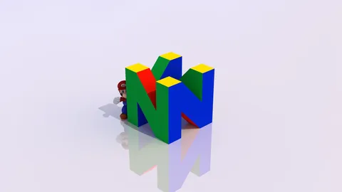 N64DD Startup Animation Remake - Blender scenes