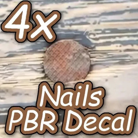 Nails PBR Decals - Blender textures & materials