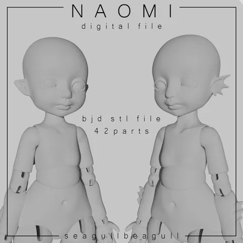 Naomi BJD - Blender 3d models