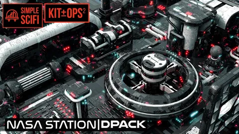 Nasa Station Dpack - Blender 3d models