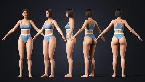 Natalia Realistic Character - Blender 3d models