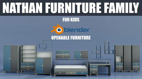Nathen Furniture Family - Blender 3d models
