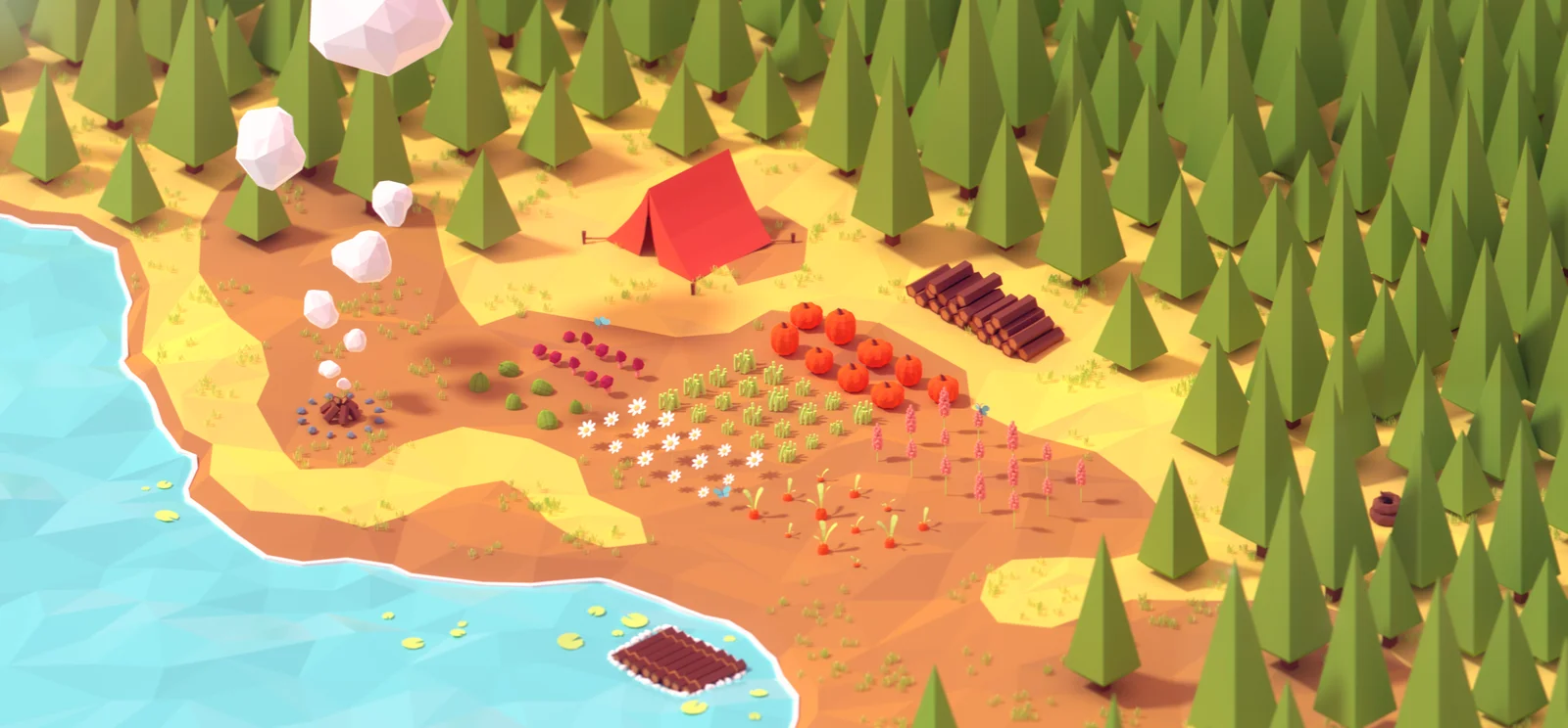 Nature Low Poly Asset Pack screenshot 5