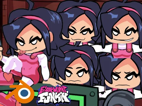 Nene FNF Character - Blender 3d models