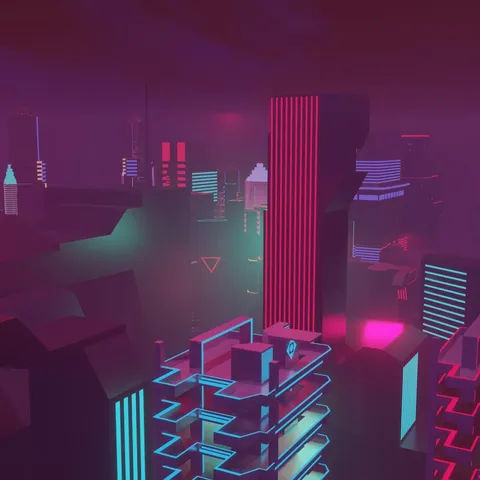 Neon City - Blender scenes