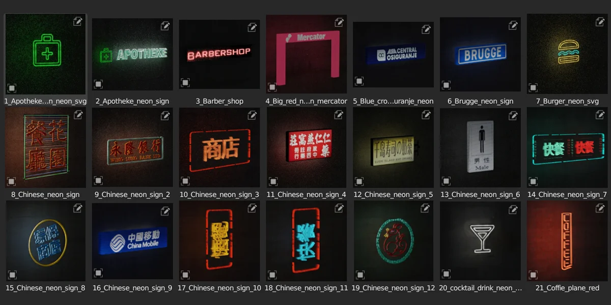 Neon Signs Asset Pack screenshot 2