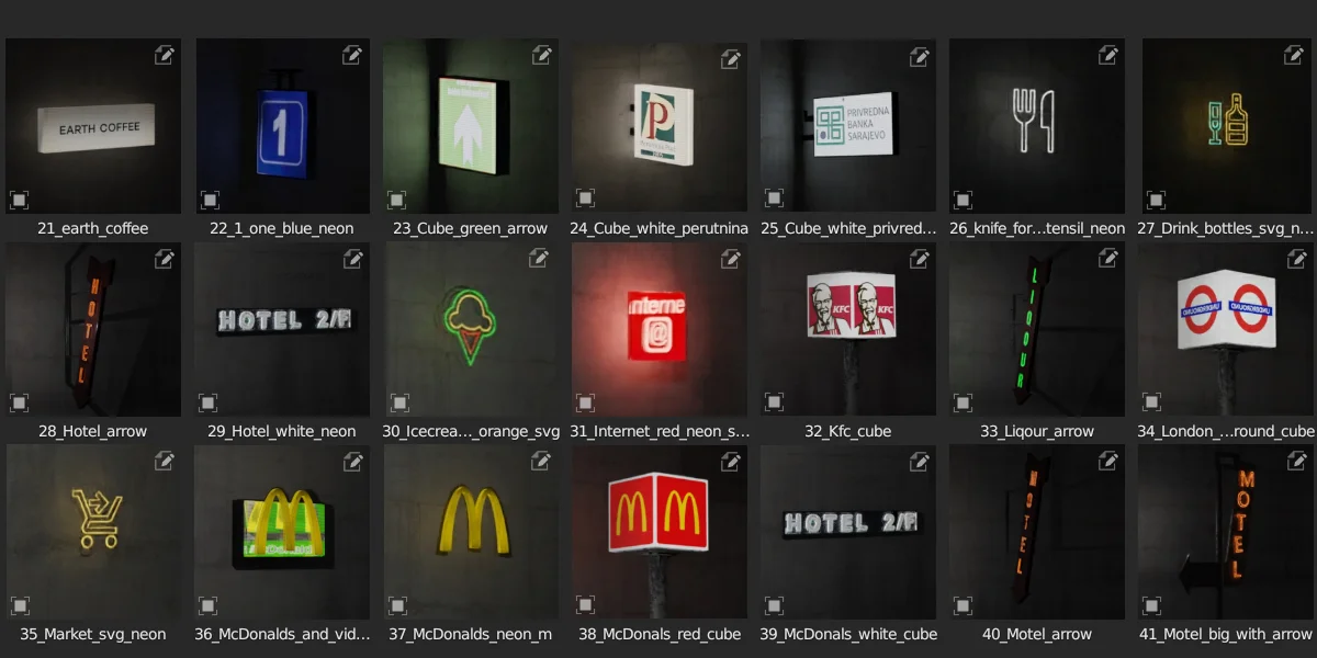 Neon Signs Asset Pack screenshot 3