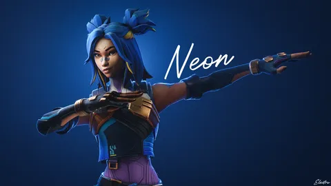 Neon Valorant Rig - Blender 3d models