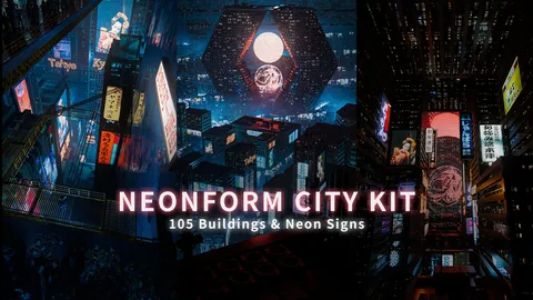 Neonform City Kit - Blender 3d models