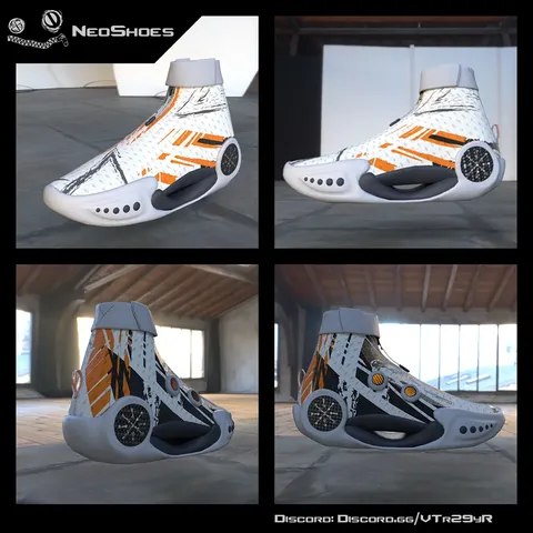 NeoTech Shoes - Blender 3d models