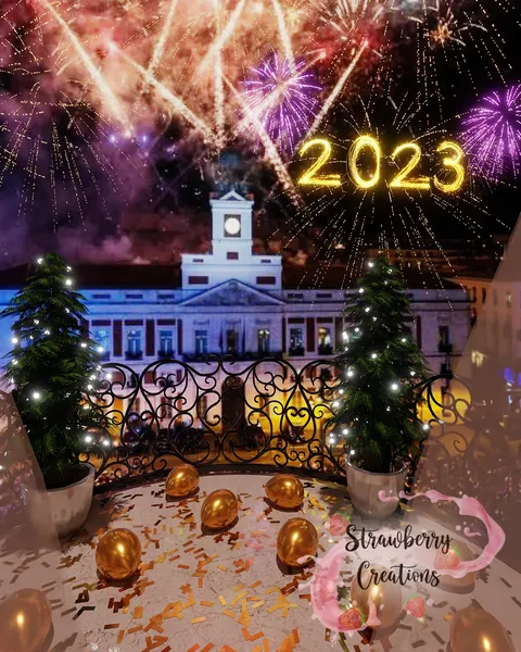 New Year's Eve In Madrid - Blender scenes