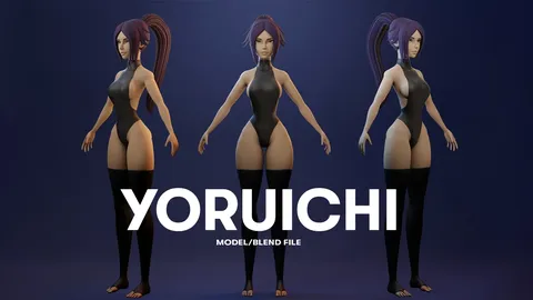 Yoruichi Model - Blender 3d models