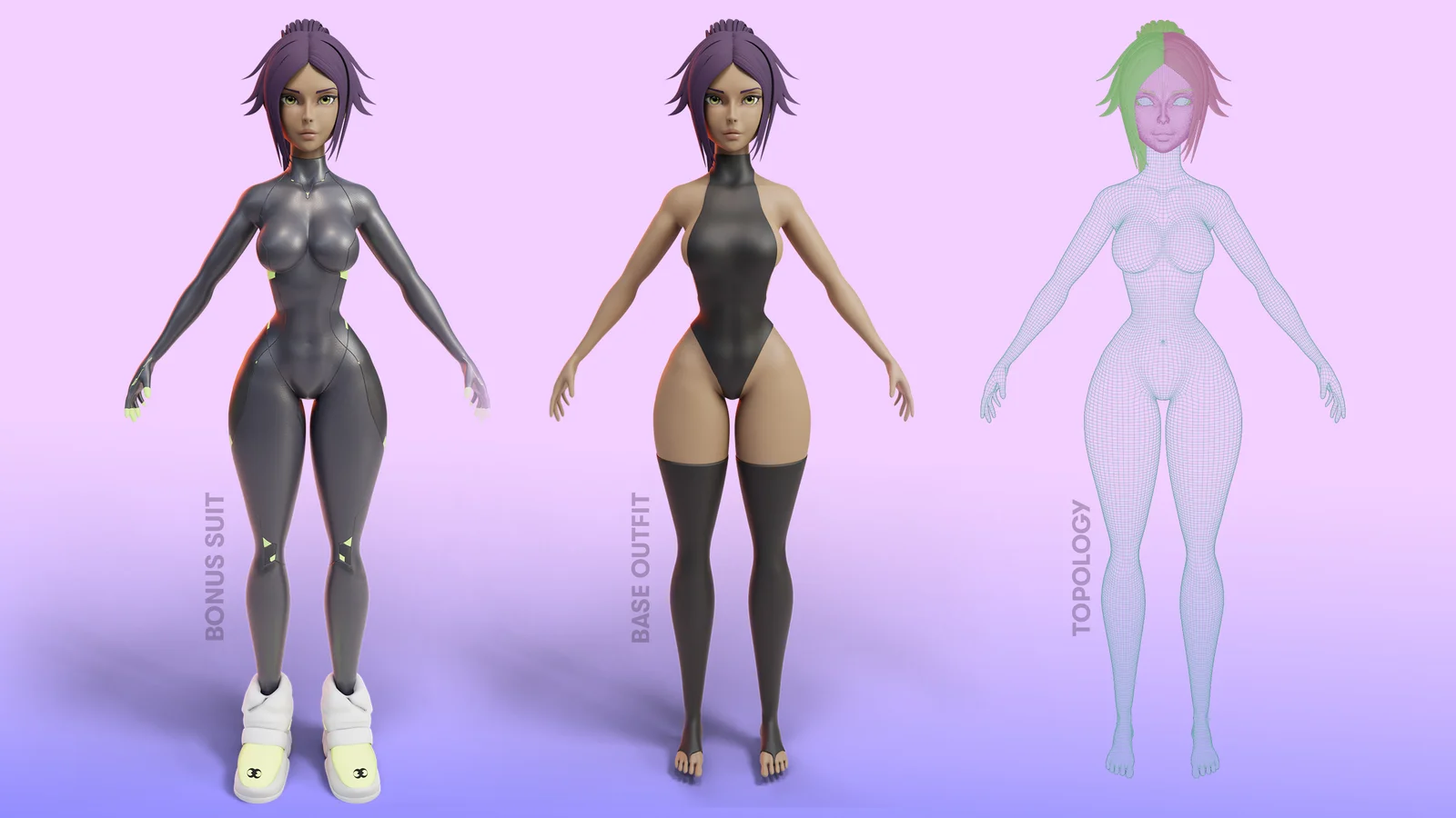 Yoruichi Model screenshot 2