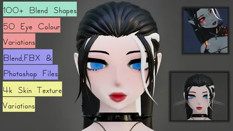 Nimrah Head - Blender 3d models