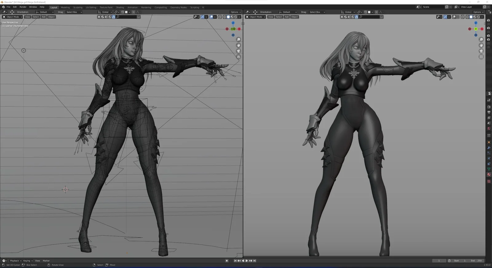 Ninja Girl Character Creation screenshot 2