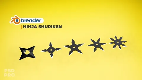 Ninja Shuriken - Blender 3d models