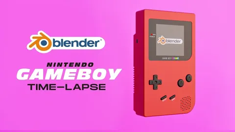 Nintendo Game Boy - Blender scenes