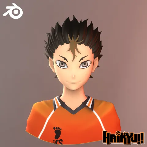 Yu Nishinoya Haikyuu - Blender 3d models