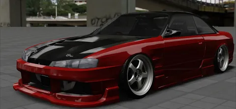 Nissan S14 OriginLab Racing Line - Blender 3d models