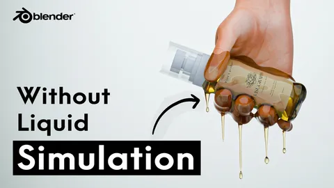 No Simulation Oil Product - Blender scenes
