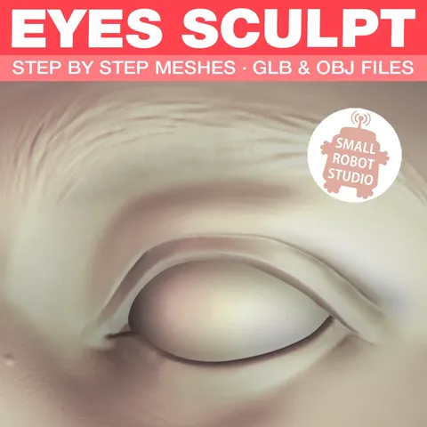 Eyes Sculpting Reference Pack - Blender 3d models