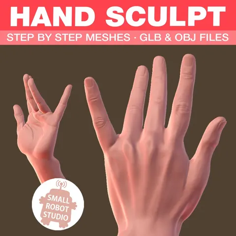 Hand Sculpting Reference Pack - Blender 3d models