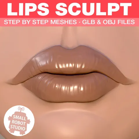 Lips Sculpting Reference Pack - Blender 3d models