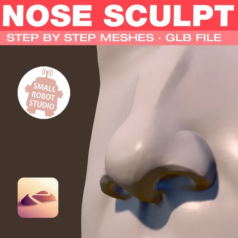 Nose Sculpting Reference Pack - Blender 3d models