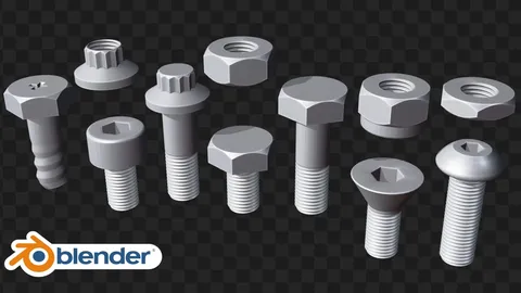 Nuts and Bolts - Blender 3d models