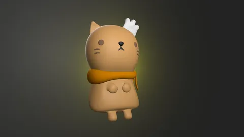 Nya Cat Plushie - Blender 3d models