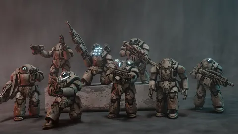 Nyx Power Armour Hard Suit - Blender 3d models