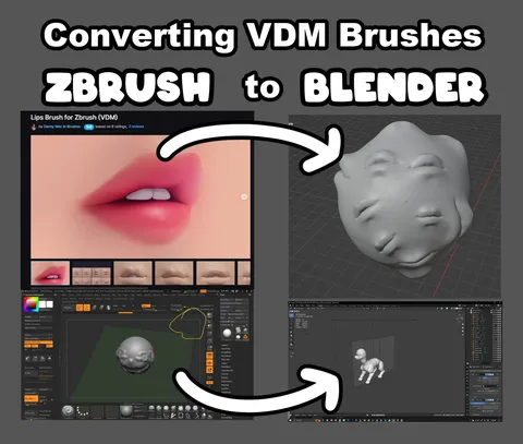 OBJs or VDMs to Blender Brushes - Blender tutorials & courses