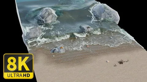 Ocean Scene FLIP Fluids - Blender scenes