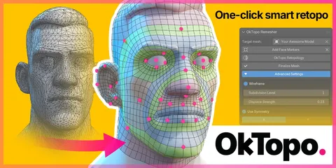 OkTopo Remesher - Blender addons